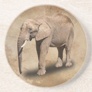 DESSOUS DE VERRE EN GRÈS ÉLÉPHANT