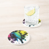 Dessous De Verre En Grès Eléphant arc-en-ciel (Côté)