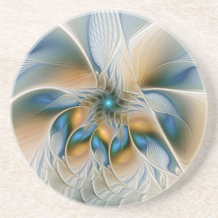 Dessous De Verre En Grès Élévation, Art Fractal Fantastique Abstrait Avec D