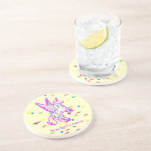 Dessous De Verre En Grès Élever Unicorn Guardian Angel (Côté)