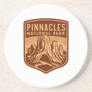 Dessous De Verre En Grès Emblème de voyage du parc national Pinnacles