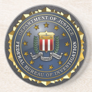 Dessous De Verre En Grès Emblème du FBI