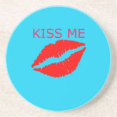 Dessous De Verre En Grès Embrasse-moi (Devant)