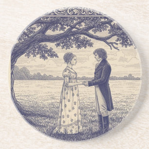 Dessous De Verre En Grès Emma et M. Knightley