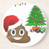 Dessous De Verre En Grès emoji de noël (Devant)