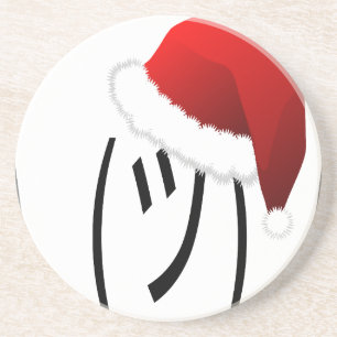 Dessous De Verre En Grès emoji de shrug de noël