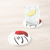 Dessous De Verre En Grès emoji de shrug de noël (Côté)