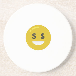 Dessous De Verre En Grès emoji oeil argent