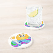 Dessous De Verre En Grès Emoji oeuf de Pâques (Côté)