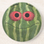 Dessous De Verre En Grès Emoticon de pastèque (Devant)