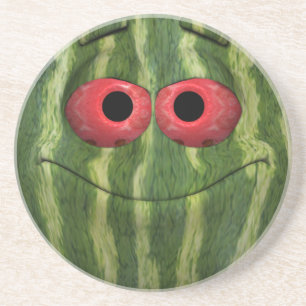 Dessous De Verre En Grès Emoticon de pastèque