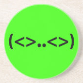 Dessous De Verre En Grès Emoticon japonais ALIEN (Devant)