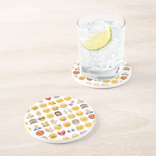 Dessous De Verre En Grès émoticône (Côté)