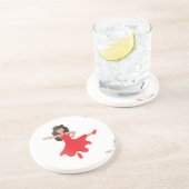 Dessous De Verre En Grès émoticône (Côté)