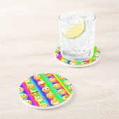 Dessous De Verre En Grès émotion arc-en-ciel (Côté)
