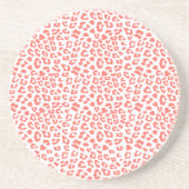 Dessous De Verre En Grès Empreinte de léopard de corail (Devant)