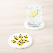 Dessous De Verre En Grès Empreinte de patte Cheetah (Côté)