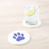 Dessous De Verre En Grès Empreinte de patte cosmique (Côté)