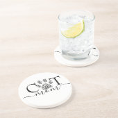 Dessous De Verre En Grès Empreinte mère Cat (Côté)