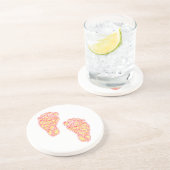 Dessous De Verre En Grès Empreintes bébé (Côté)