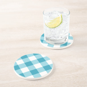 Dessous De Verre En Grès en vichy Motif