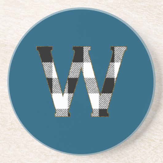 Dessous De Verre En Grès en vichy vérifier W (Devant)