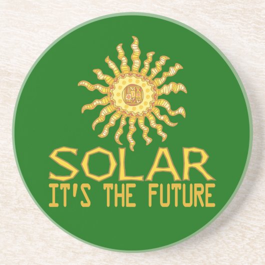 Dessous De Verre En Grès Énergie solaire (Devant)