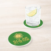 Dessous De Verre En Grès Énergie solaire (Côté)