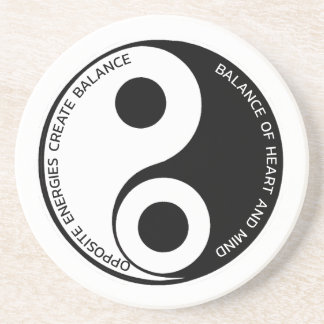 Dessous De Verre En Grès Énergies Opposées, Créer un équilibre Yin Yang