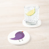 Dessous De Verre En Grès Enfants oiseau mignon (Côté)