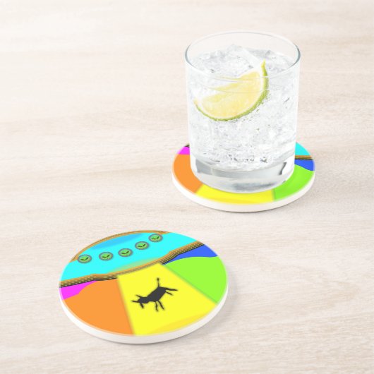 Dessous De Verre En Grès Enlèvement d'Aliens (Côté)