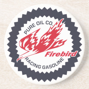 Dessous De Verre En Grès Enseigne ancienne de Pure Firebird Racing Gasoline
