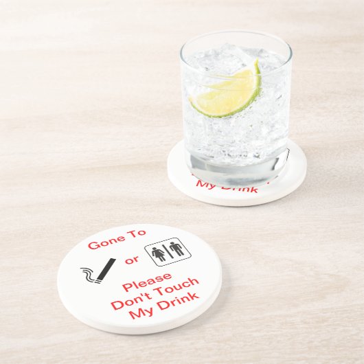 Dessous De Verre En Grès Épargnant de boissons (Côté)