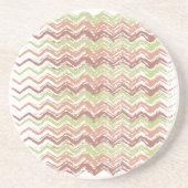 Dessous De Verre En Grès Épice de scribble Chevron ZigZag (Devant)