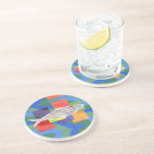 Dessous De Verre En Grès Épingle (Côté)