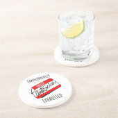 Dessous De Verre En Grès Épuisé émotionnellement (Côté)