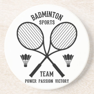 Dessous De Verre En Grès Équipe de badminton