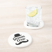 Dessous De Verre En Grès Équipe du marié (Côté)
