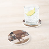 Dessous De Verre En Grès équitation anglaise (Côté)