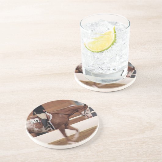 Dessous De Verre En Grès équitation anglaise (Côté)