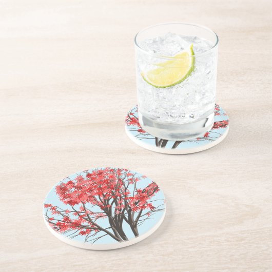 Dessous De Verre En Grès érable japonais (Côté)