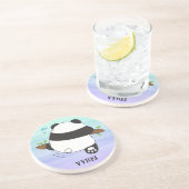 Dessous De Verre En Grès Escalade Panda double face arrière (Côté)