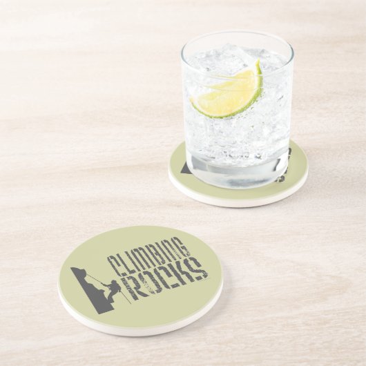 Dessous De Verre En Grès Escalade rock (Côté)