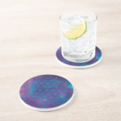 Dessous De Verre En Grès Espérance – Fleur de Vie (Côté)