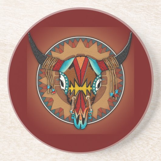 Dessous De Verre En Grès Esprit de Buffalo (Devant)