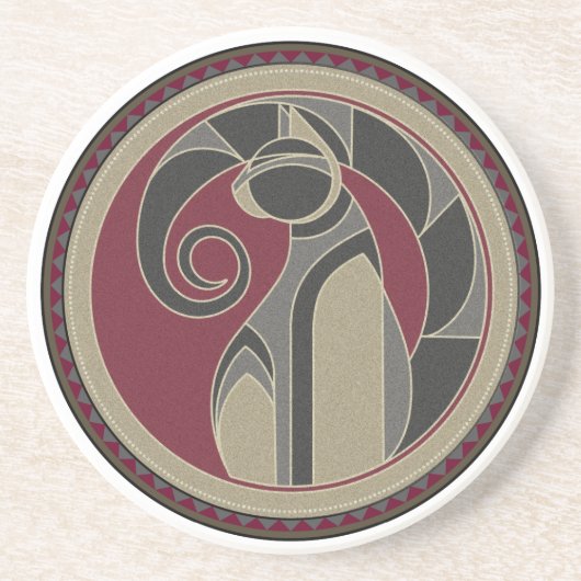 Dessous De Verre En Grès Esprit De Chat (Devant)