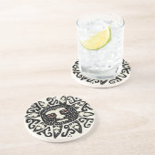 Dessous De Verre En Grès Esprit du Soleil Tribal Indien (Côté)