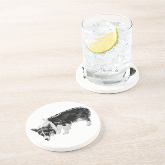 Dessous De Verre En Grès Essai de goût minuscule (Côté)