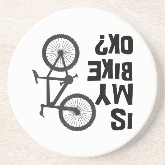 Dessous De Verre En Grès Est Mon Vélo OK Funny VTT (Devant)