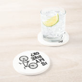 Dessous De Verre En Grès Est Mon Vélo OK Funny VTT (Côté)